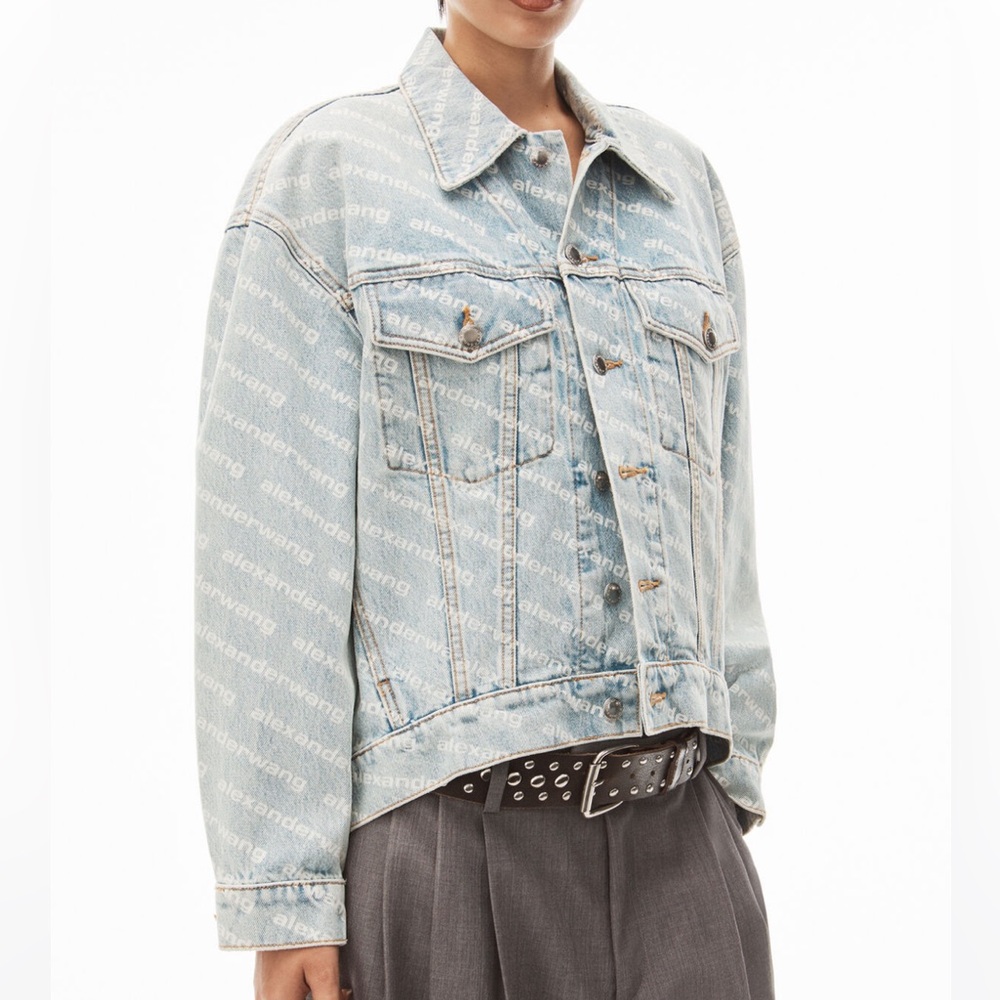 Alexander Wang Logo Denim Jacket